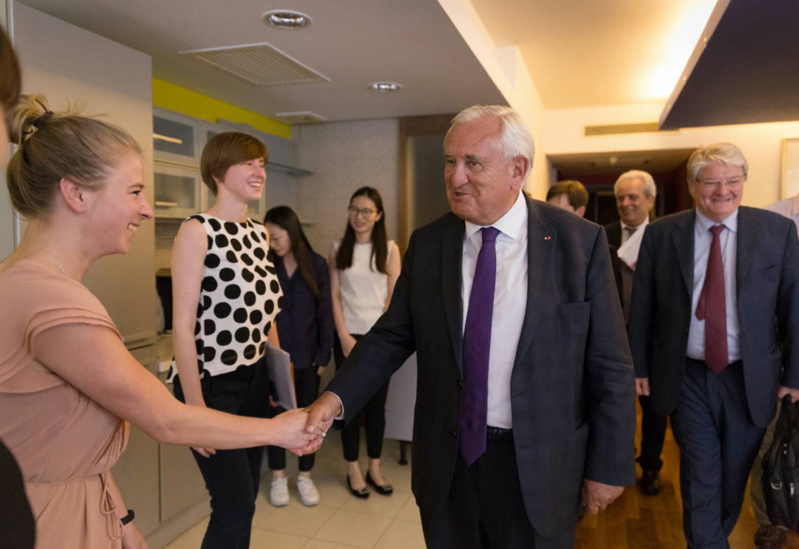 Former French Prime Minister Jean-Pierre Raffarin visits ...